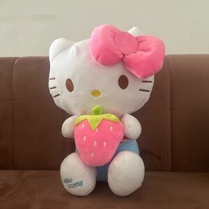 Cute Medium Sized Strawberry Hello Kitty Stuffed Animal